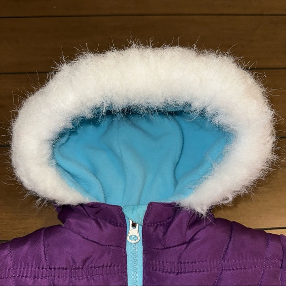 Pacific Trail Outdoor Wear Snow Suit Coat & Bib Overalls Girls 18M Blue Purple - Picture 5 of 13